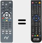 Comandament a dist&agrave;ncia substitut de REMCON451